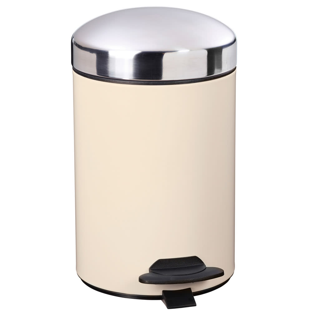 Poubelle de salle de bain à pédale 3l et 40 sacs poubelle 5l - Maisons du Monde