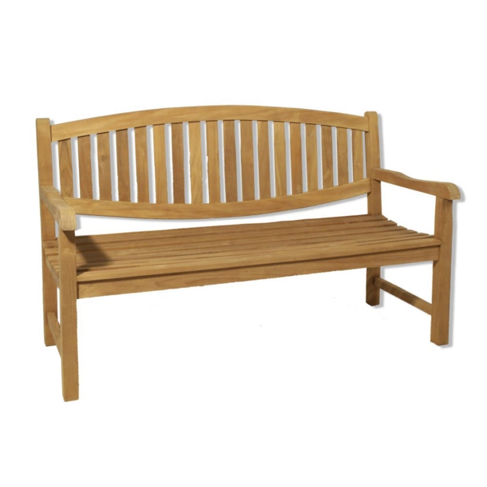 Banc de jardin ovale en teck