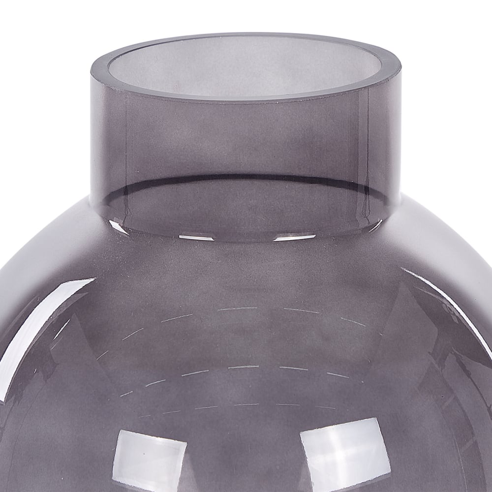 Vase à fleurs 22 cm verre gris — vue 4