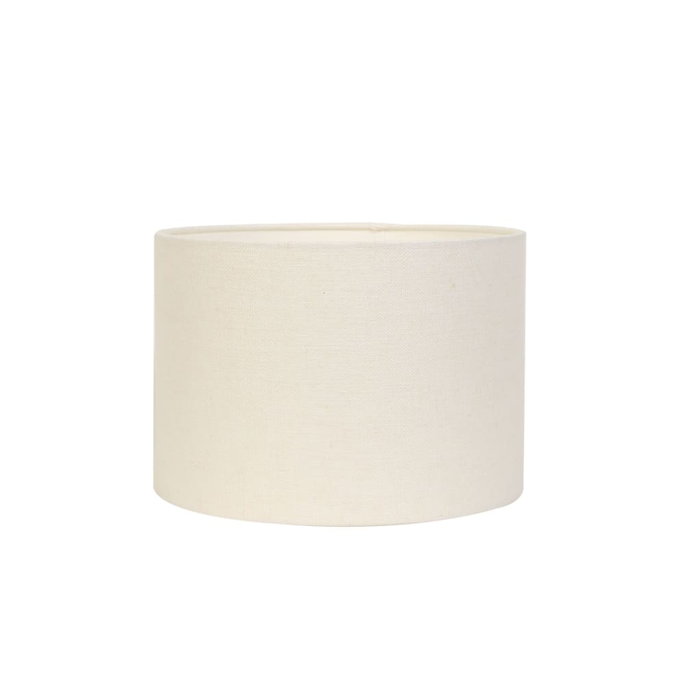 Abat-jour cylindrique blanc coton ø40cm