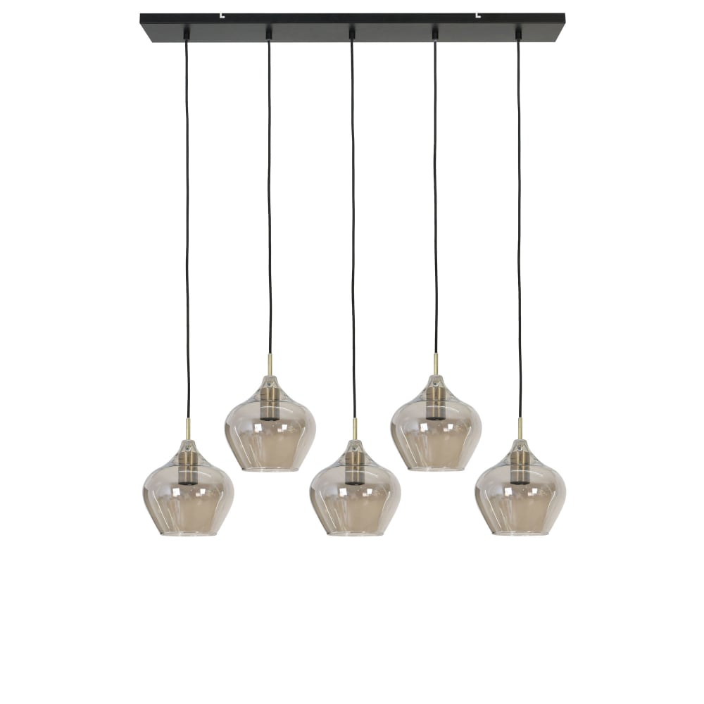 Suspension couleur doré verre 104x20x120cm Suspension couleur doré verre 104x20x120cm