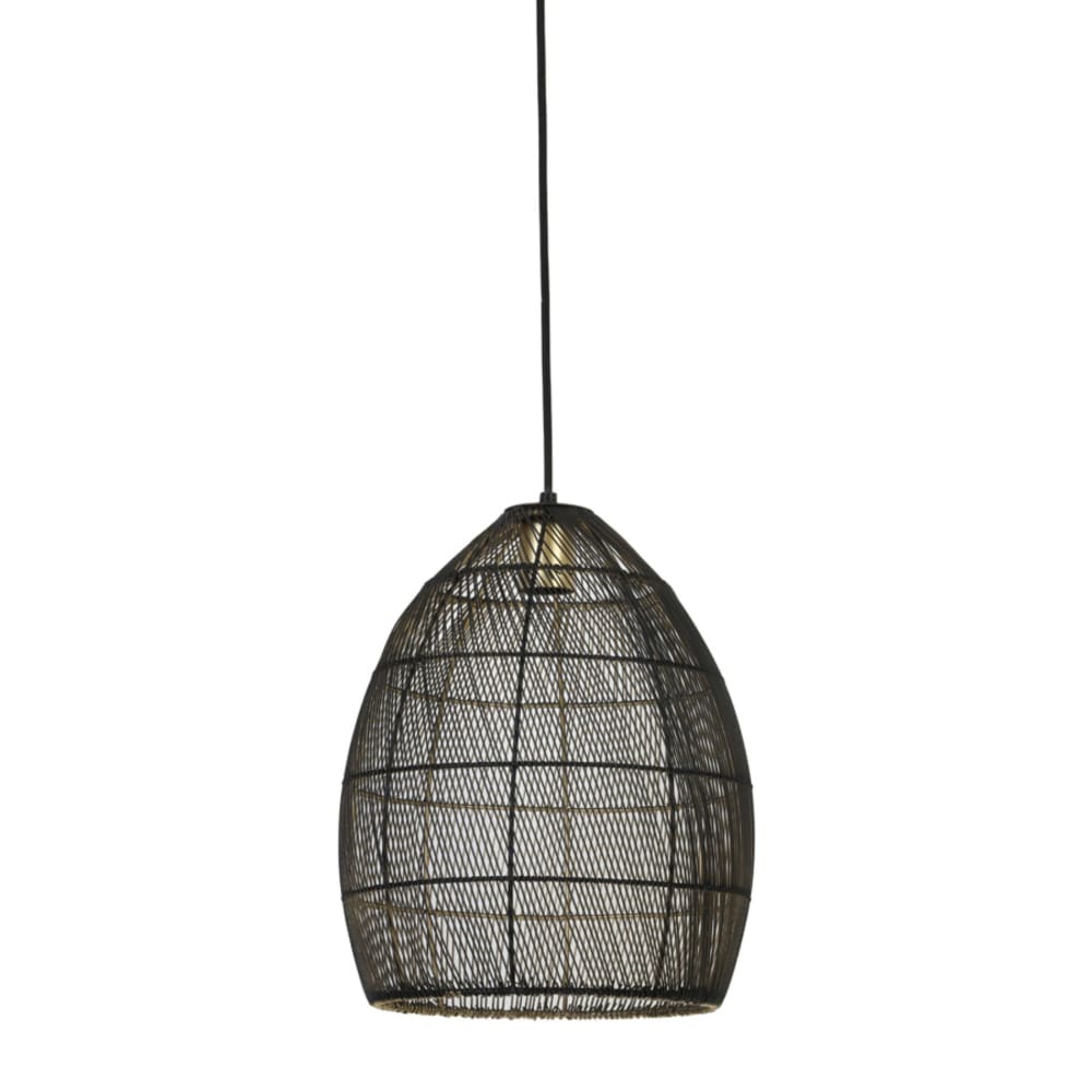 Light & Living Hängeleuchte aus Metall, schwarz, ø30cm style modern - Metall