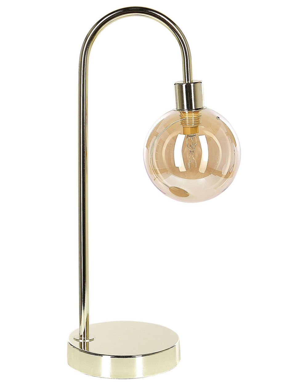Lampe à poser métal doré