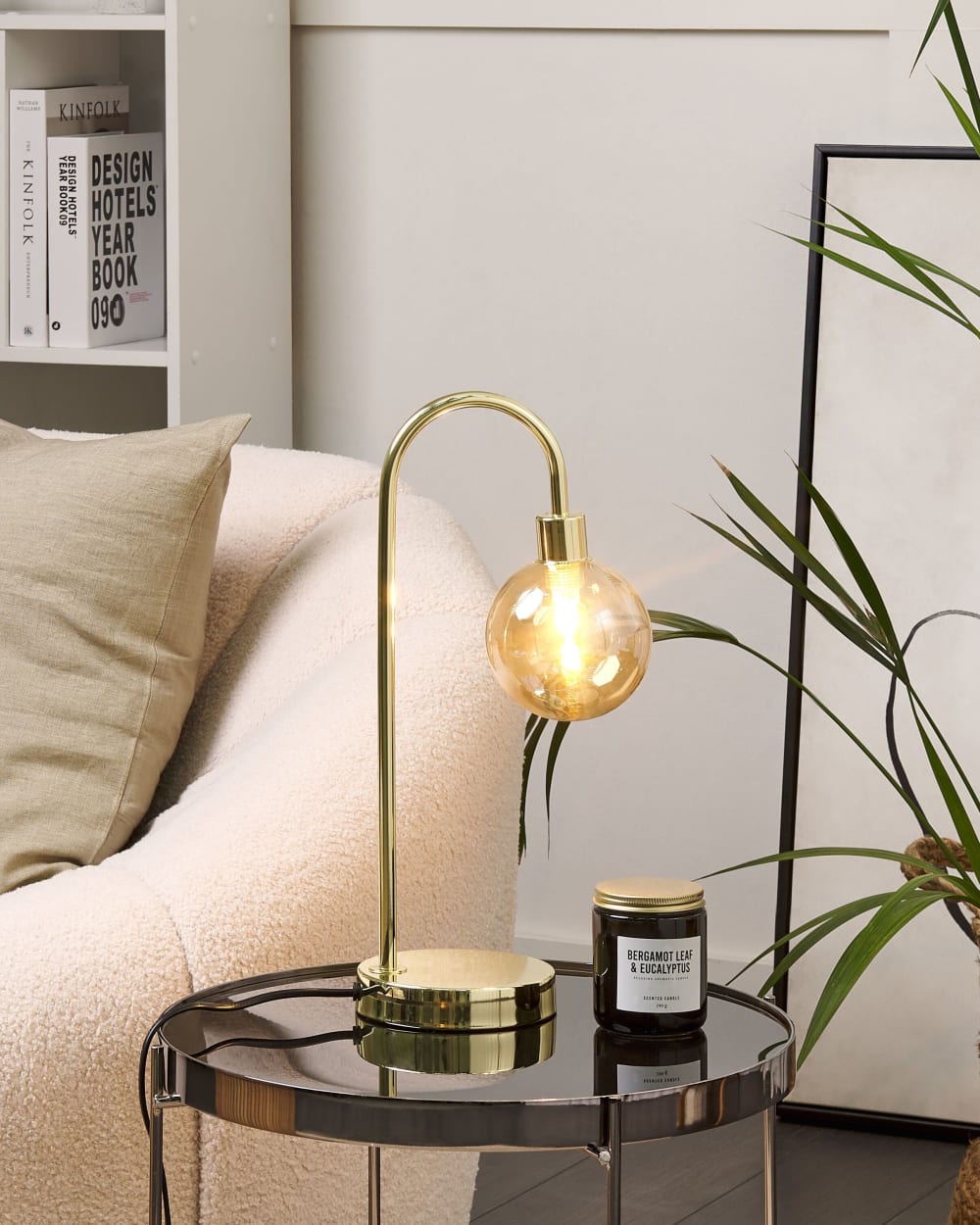 Lampe à poser métal doré — vue 3