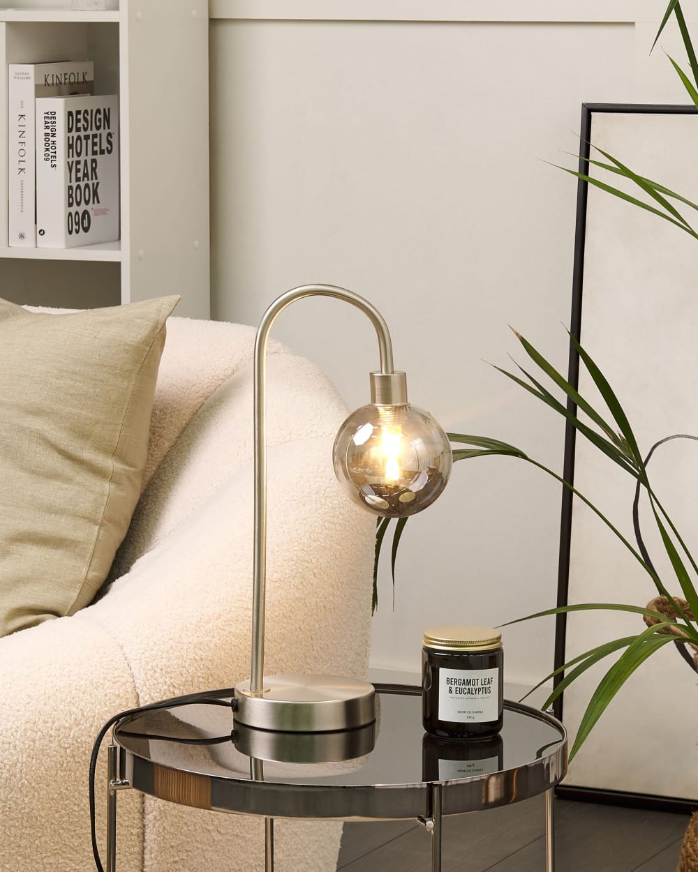 Lampe à poser métal argenté — vue 3