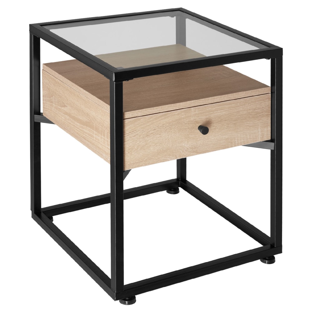 Table de chevet Style industriel 43 x 45 x 545 cm Bois clair