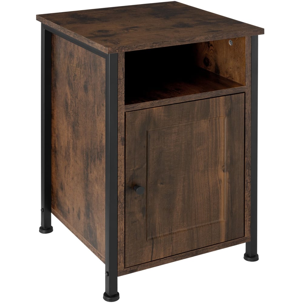 Table de chevet Style industriel 40 x 42 x 605 cm Bois foncé