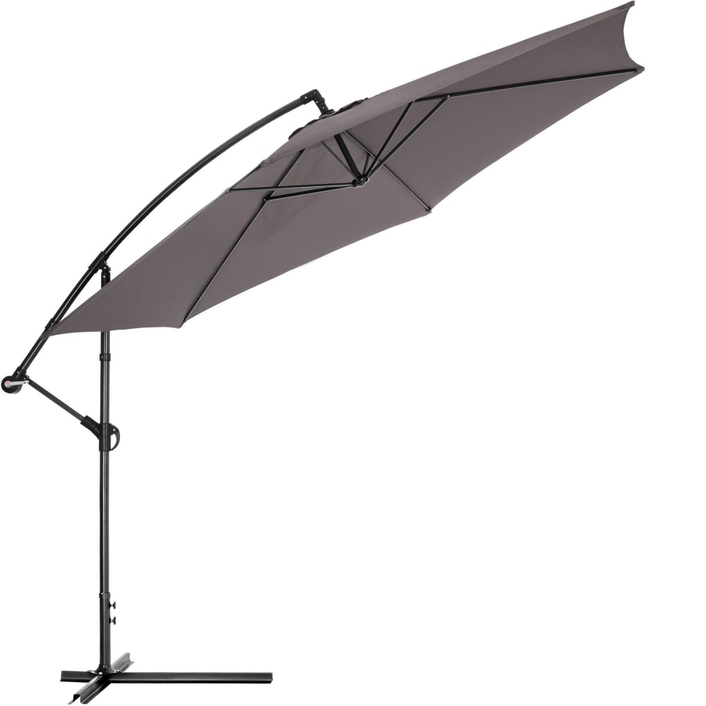 Parasol Ø 350 cm gris