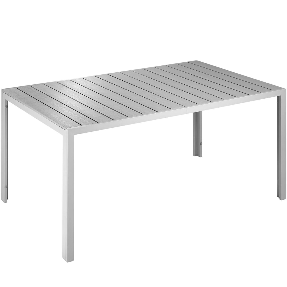 Tavolo da giardino, alluminio, resistente, leggero,