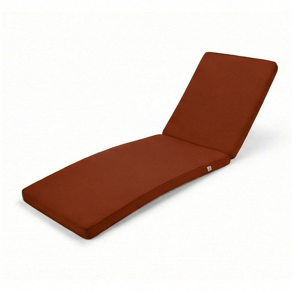 Coussin pour transat déhoussable 185x55x4cm terracotta