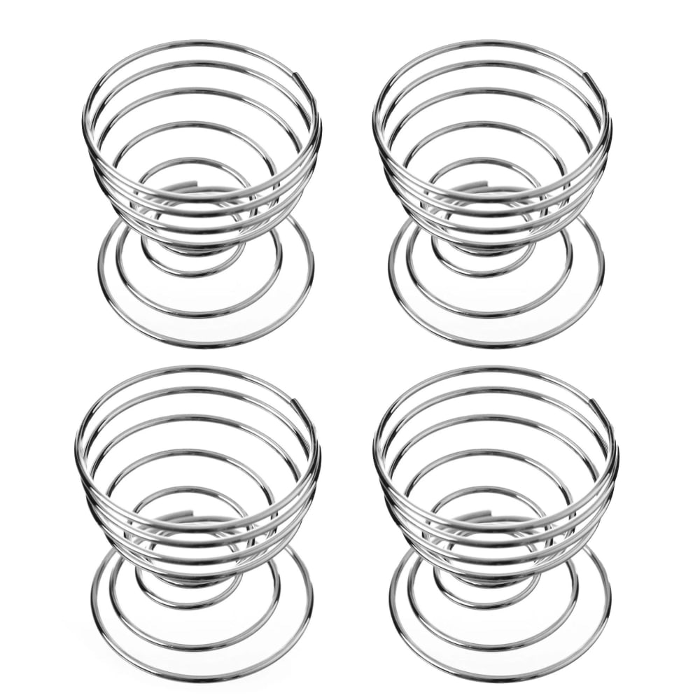 Set de 4 coquetiers en inox diamètre 5cm