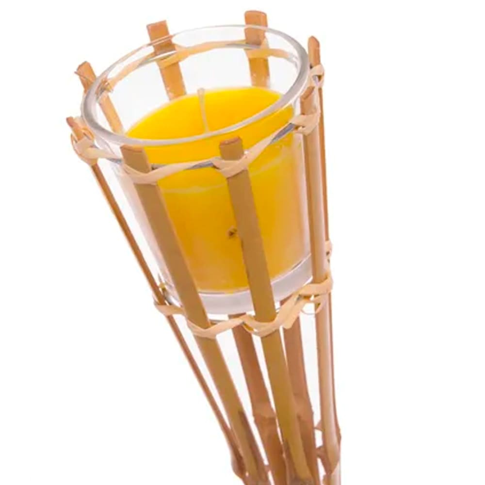 Bougie citronnelle torche bambou 76cm - Maisons du Monde