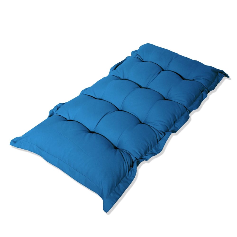 Deco Arts Matratze Futon 120x60 cm, blau, Polyester style modern Öko-Tex Zertifikat - Pes - Polyester