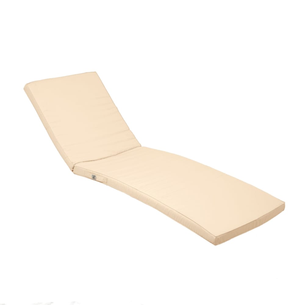 Coussin pour transat déhoussable 185x55x4cm beige
