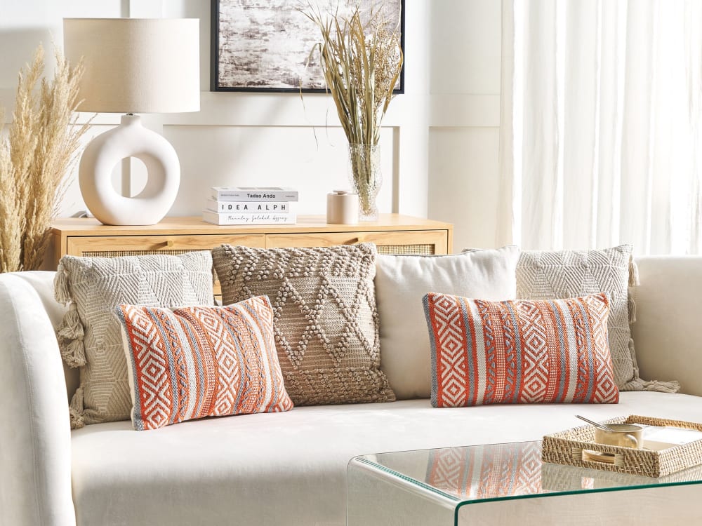 Dekokissen aus Stoff , orange - Maisons Du Monde