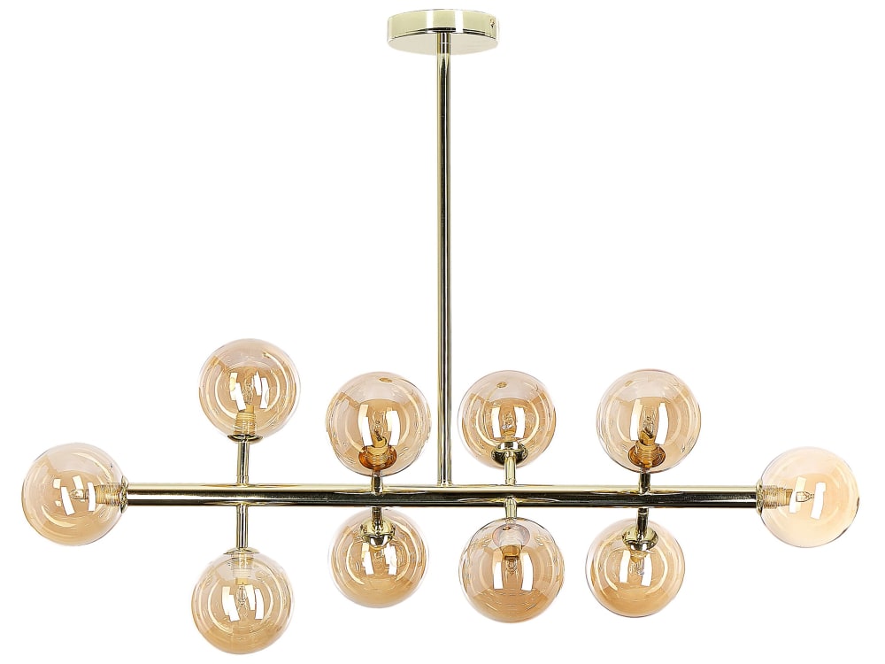 Pendelleuchten Aus Metall 68Cm, Gold