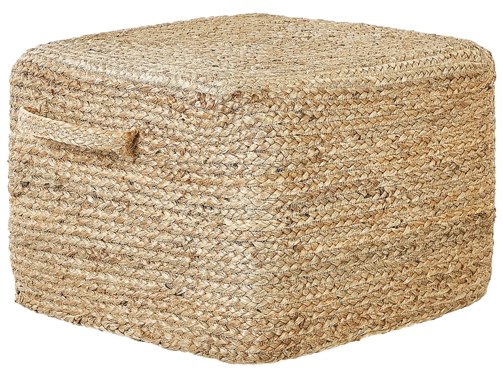 Pouf en tissu naturel - 45x30cm