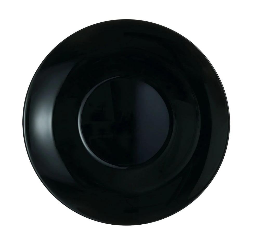 6 assiettes à pâtes noire 6 assiettes à pâtes noire