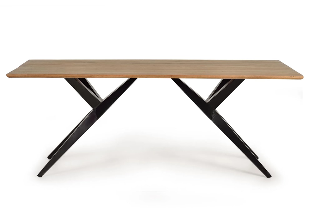 GINER Y COLOMER Esstisch aus Akazienholz style industrial Braun