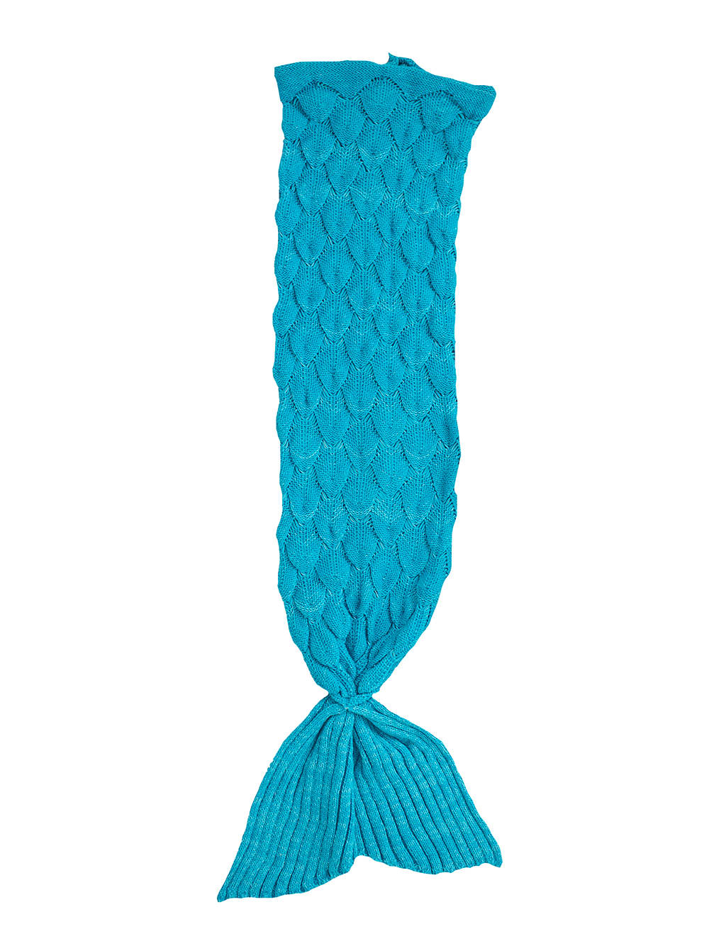 Coperta a squame blu da sirena 70X140 cm (TAGLIA M) - Blu - Acrilico