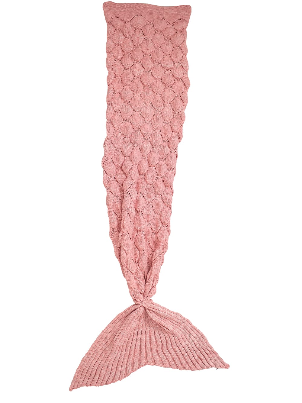Coperta a fiocchi rosa 70X140 cm (TAGLIA M) - Rosa - Acrilico