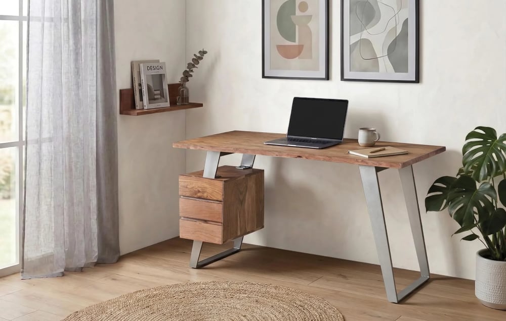Escritorio de madera de mango y metal - Maisons du Monde