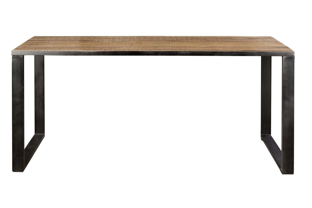 Mesa de comedor en madera de acacia y patas de metal 8 plazas