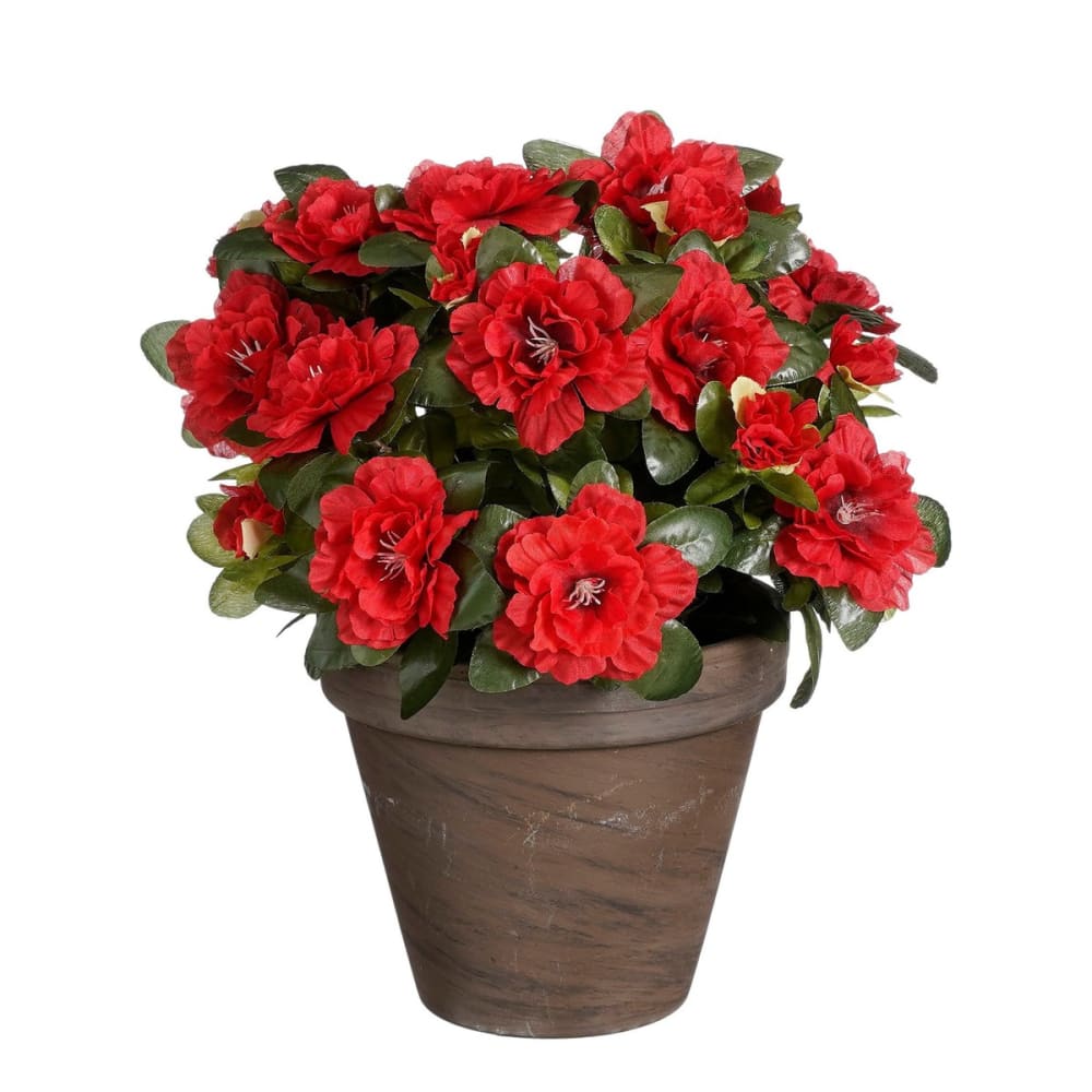 Plante artificielle rouge polyester h31xl26xl26cm