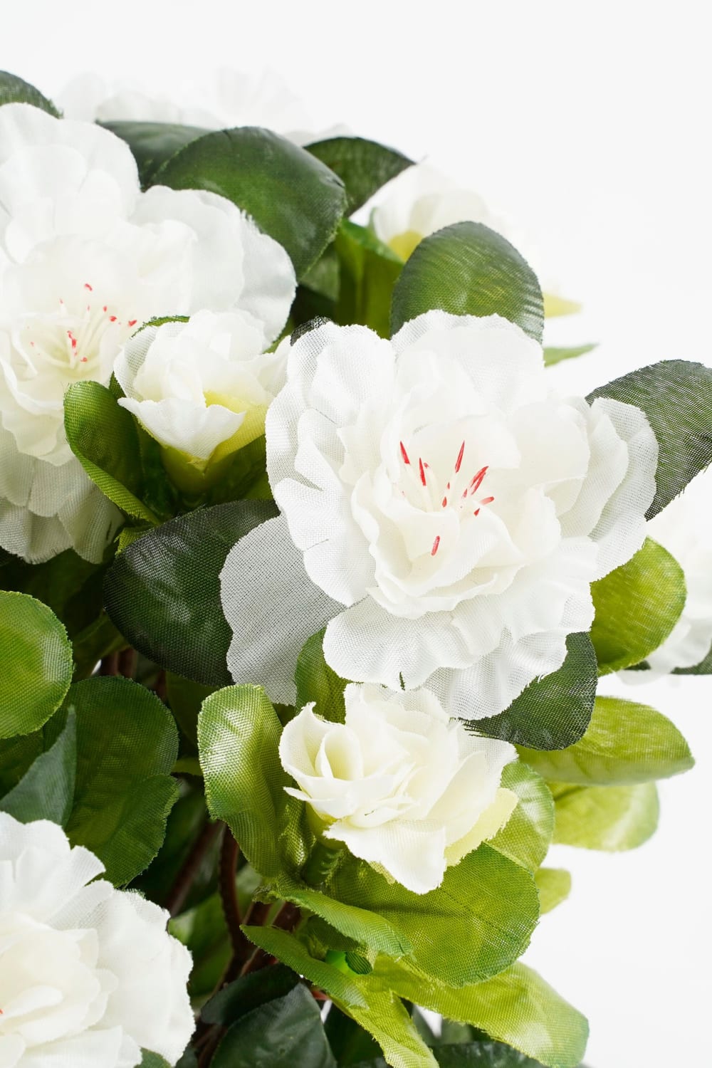 Azalea plante artificielle blanc en pot H27 — vue 4