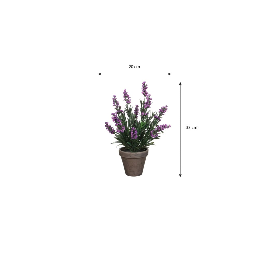 Pianta artificiale lavender viola  h33xb20xl20cm - Mica