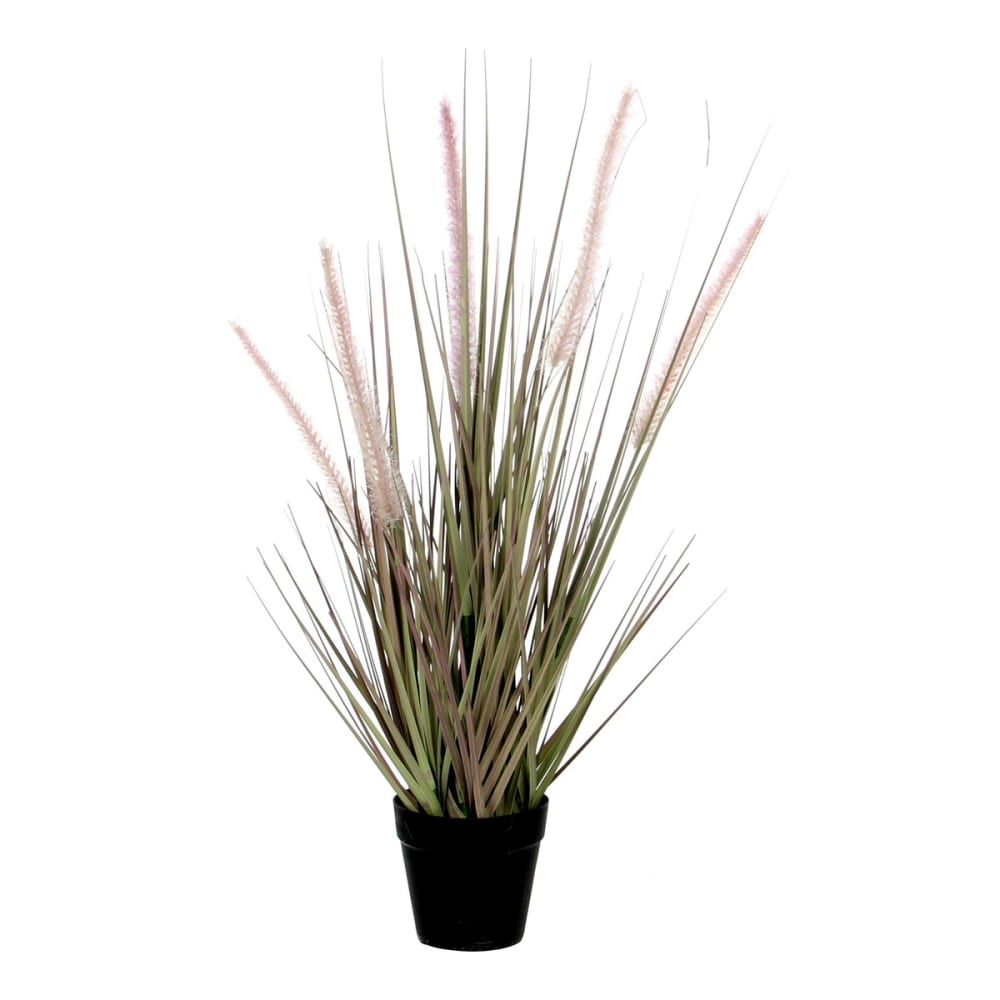 Planta artificial dogtail morado h53xb30xl30cm