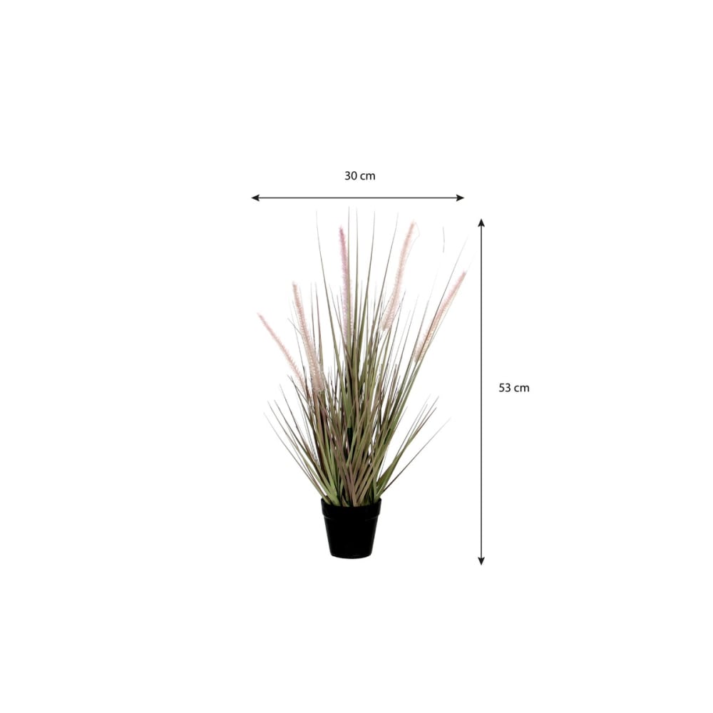 Pianta artificiale dogtail viola h53xb30xl30cm - Mica