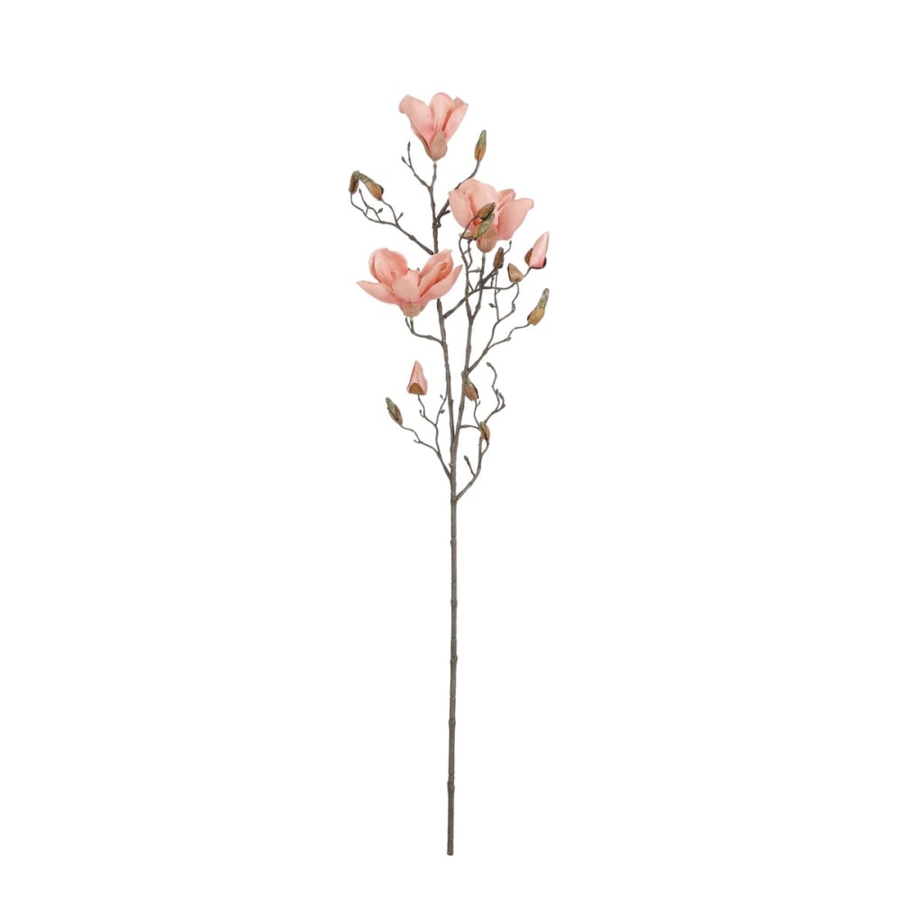 Fiore artificiale magnolia peach h7xb19xl88cm - Modello Esotico - Arancione - PES - Poliestere