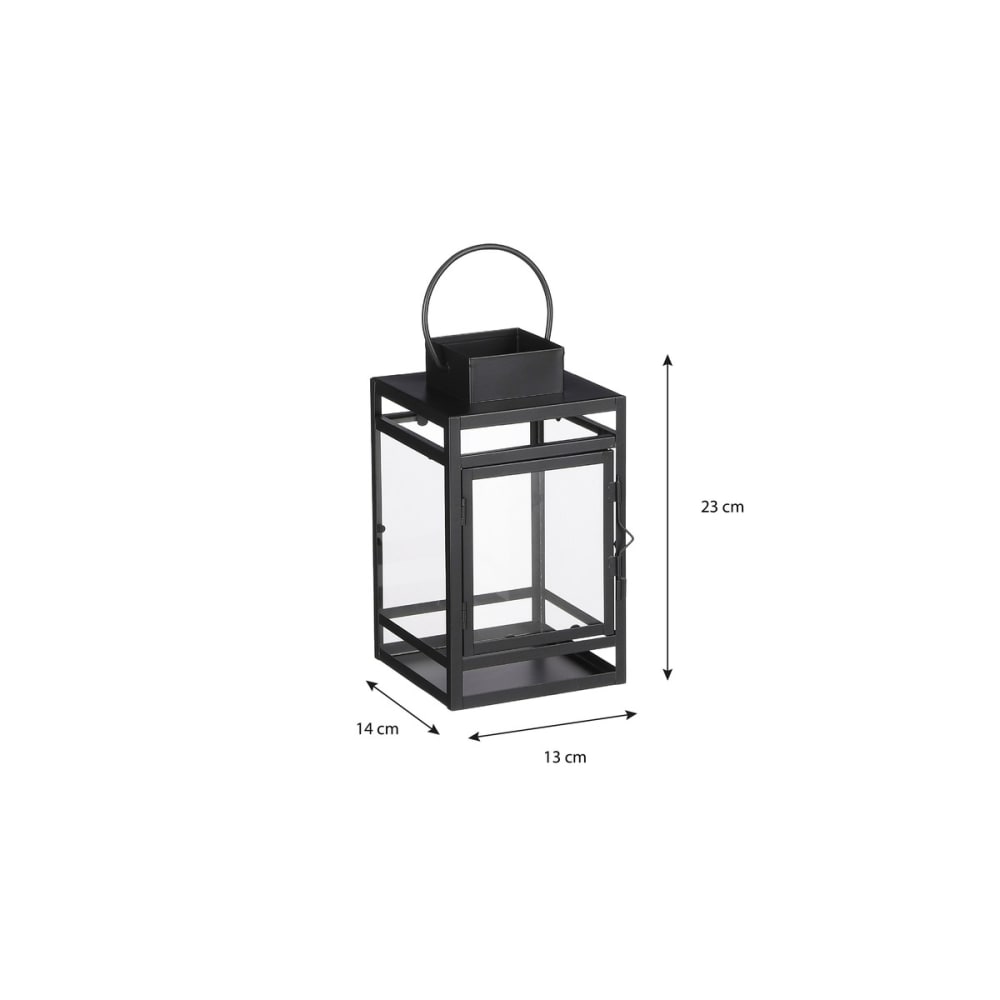 Farol storm negro h23xb13xl13.5cm - Maisons du Monde