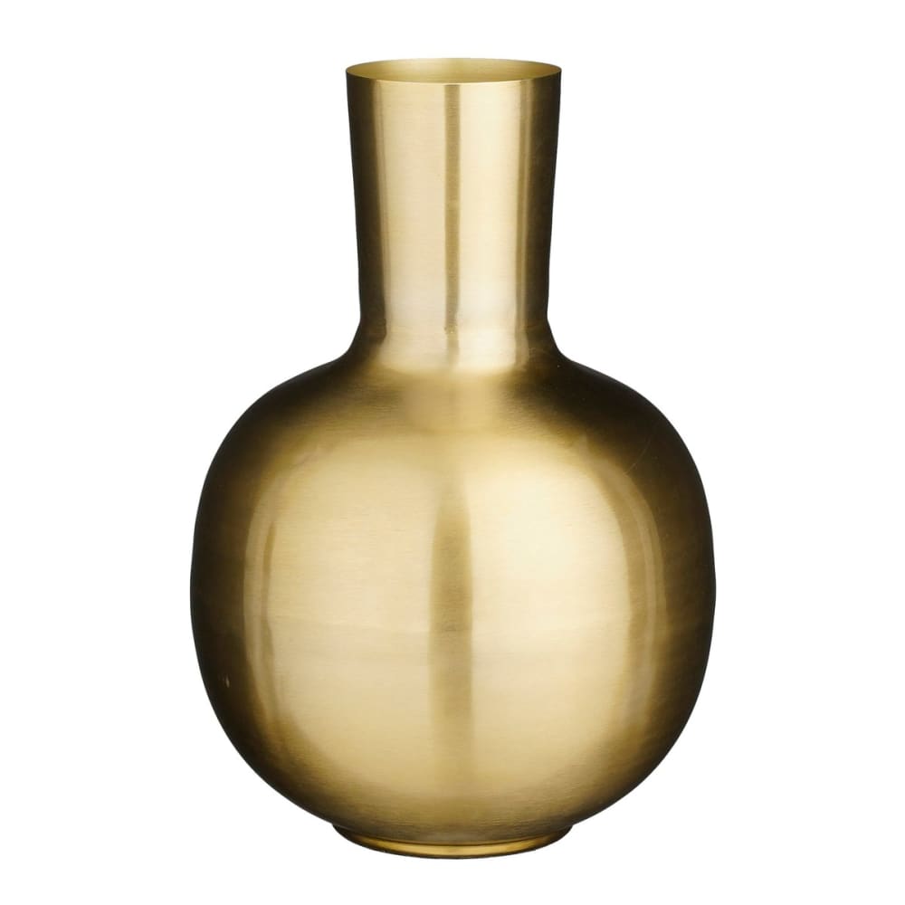 Vaso dara oro h42xb28xl28cm - Modello Contemporaneo - Dorato - Acciaio