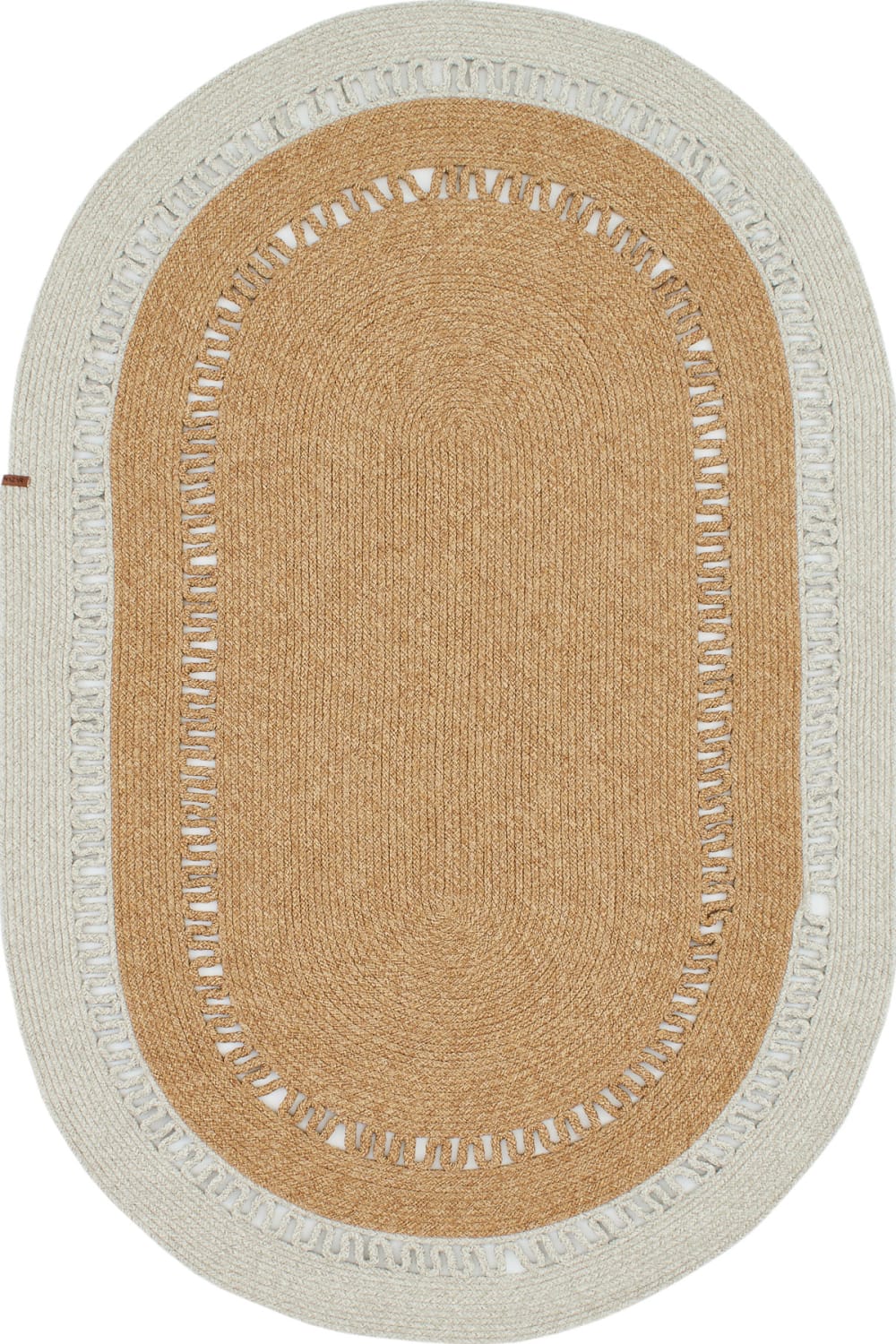 Nazar Tapis fait main bi-colore motif découpé style contemporain Gris Pvc - Poly Chlorure De Vinyle