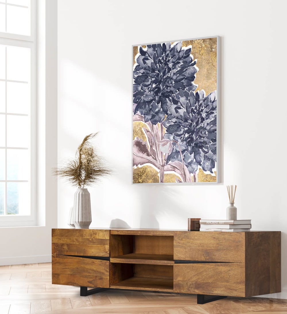 Mobile TV in legno marrone e ferro L 160 cm - MOYCOR