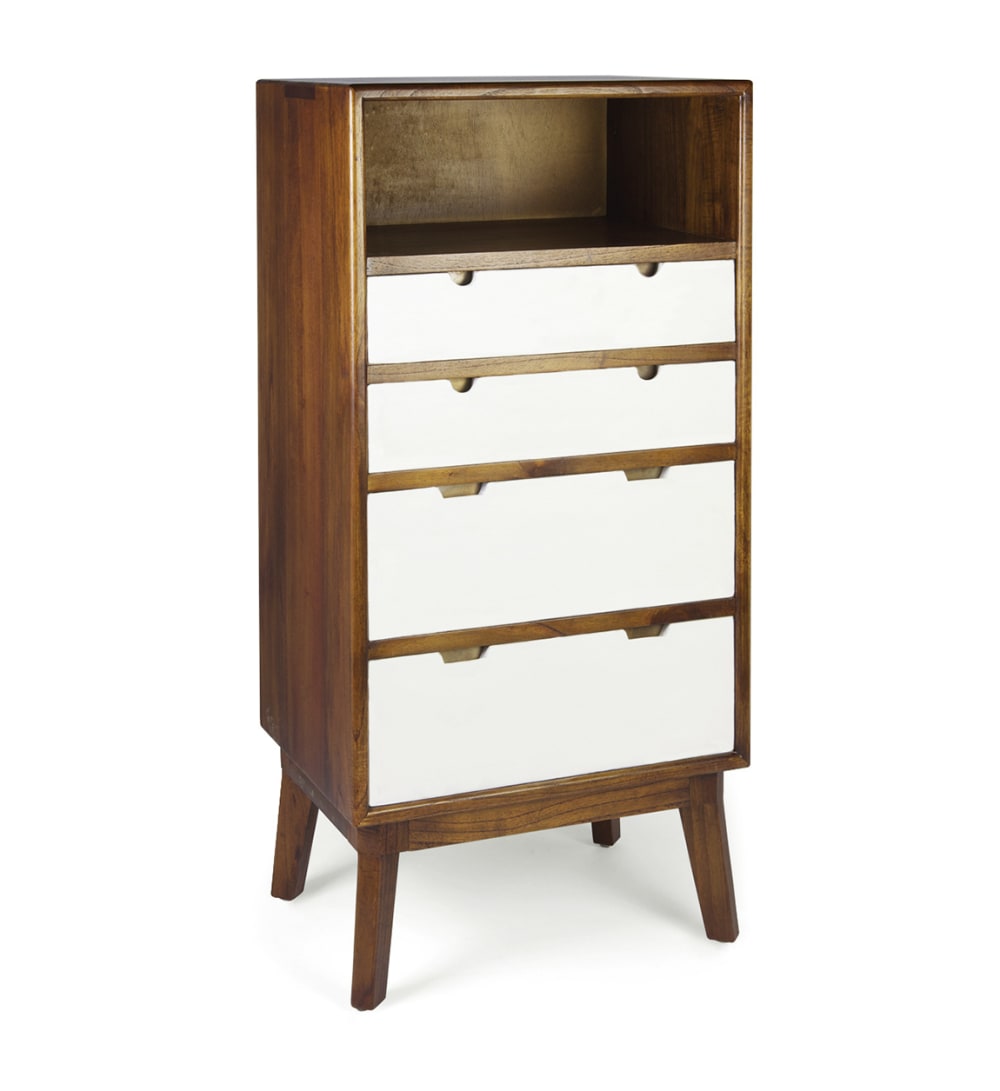 MOYCOR Kommode aus Holz, H 125 cm, zweifarbig style modern Braun Holz