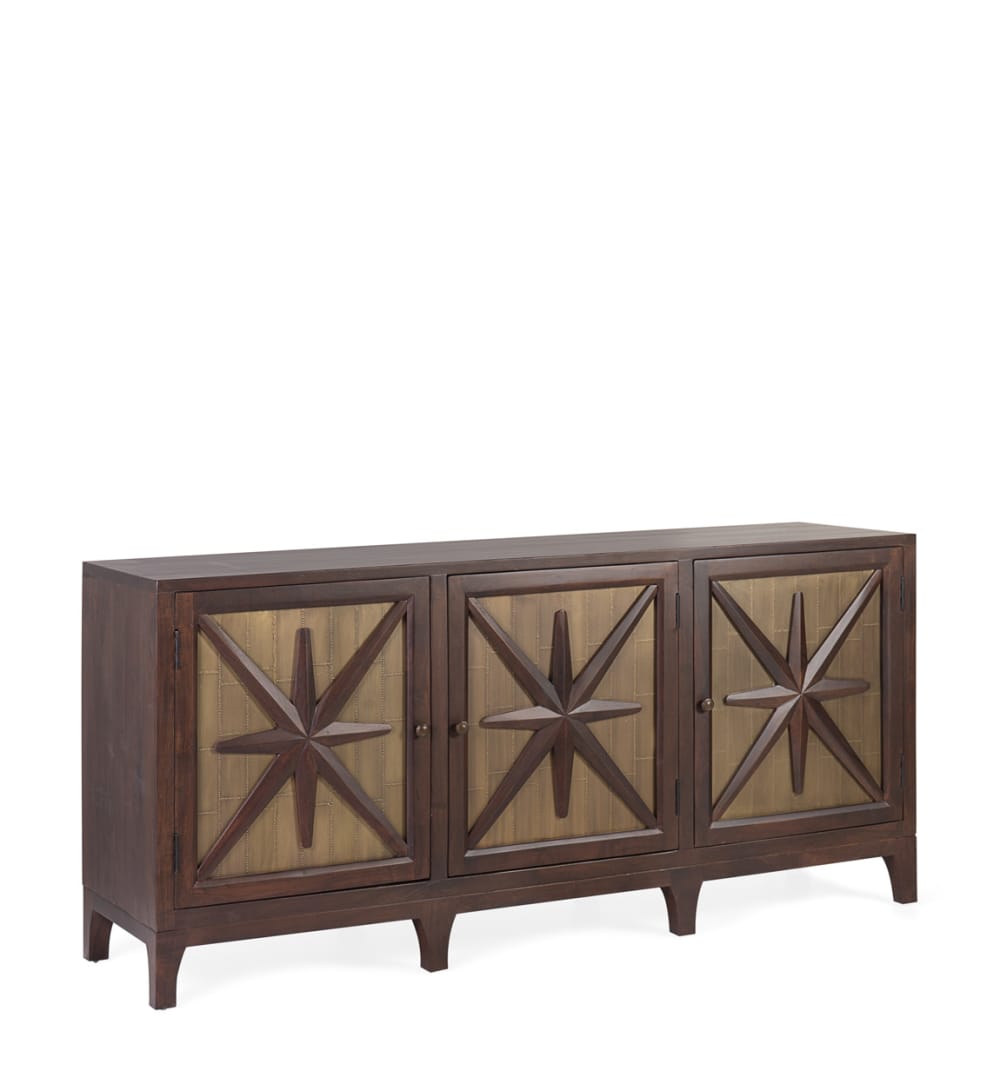 MOYCOR Sideboard aus Akazienholz, L 183 cm, braun style classic chic - -