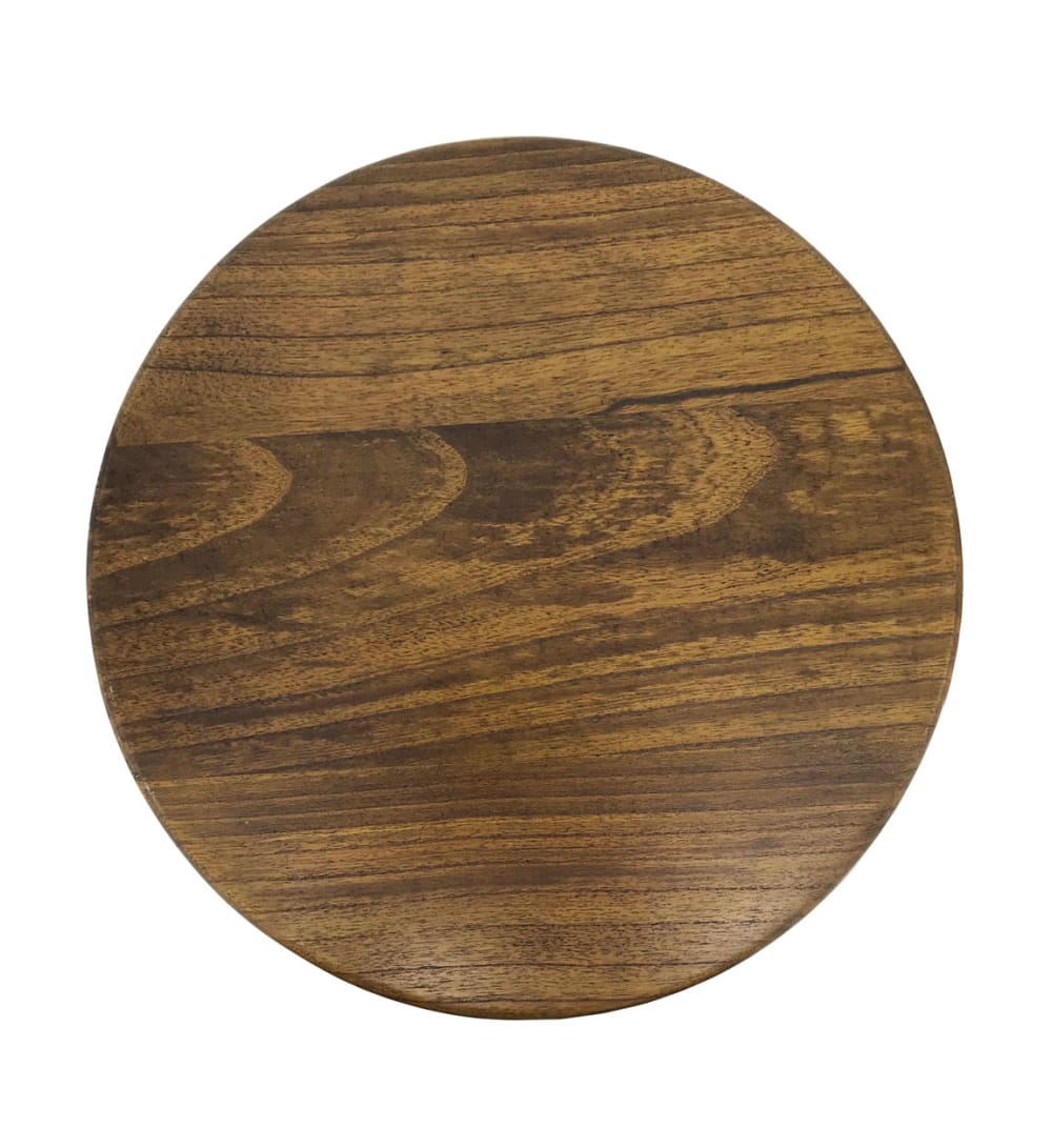 Mesa auxiliar de madera marrón d. 45 cm - Maisons du Monde