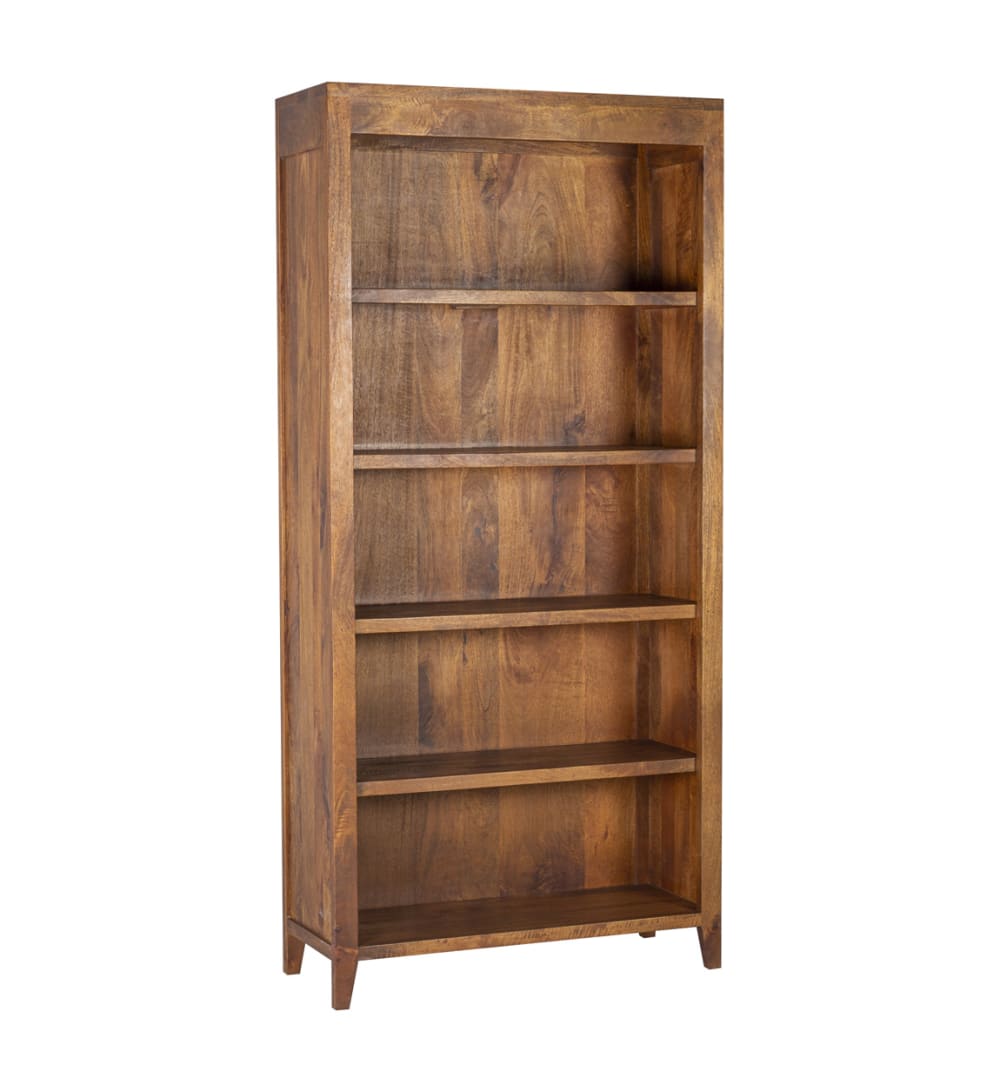 Bibliothèque en bois marron H 190 cm