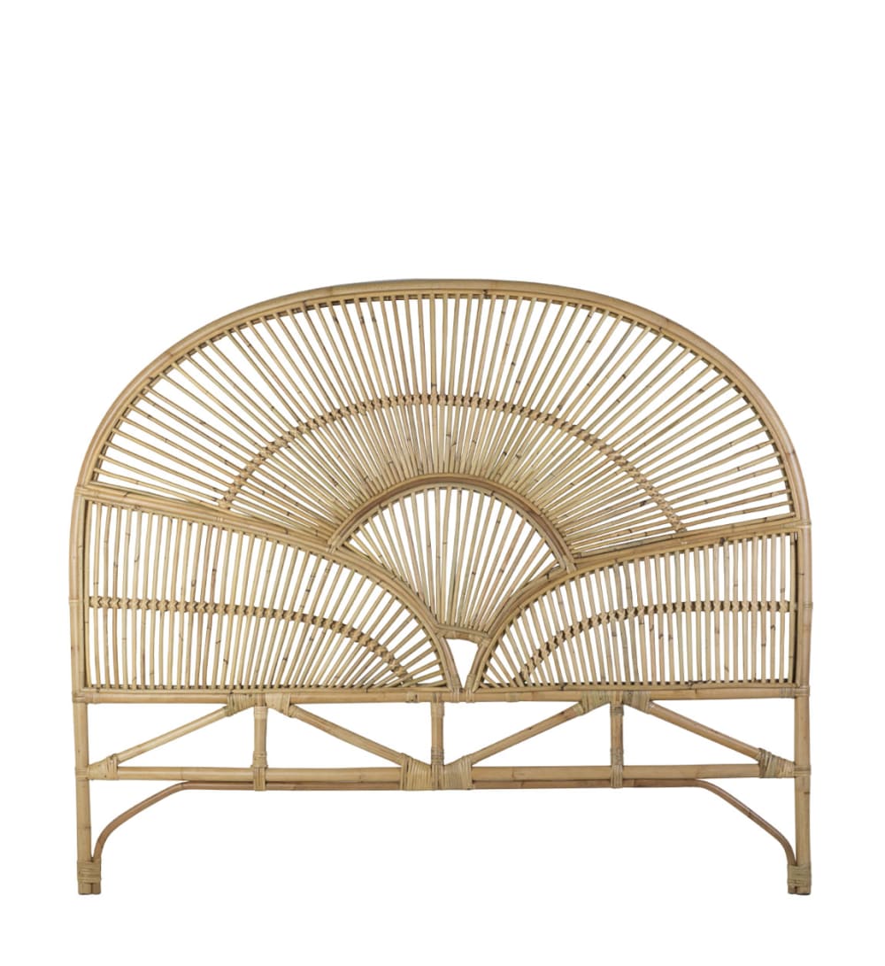 Cabecero de ratán beige anch. 160 cm