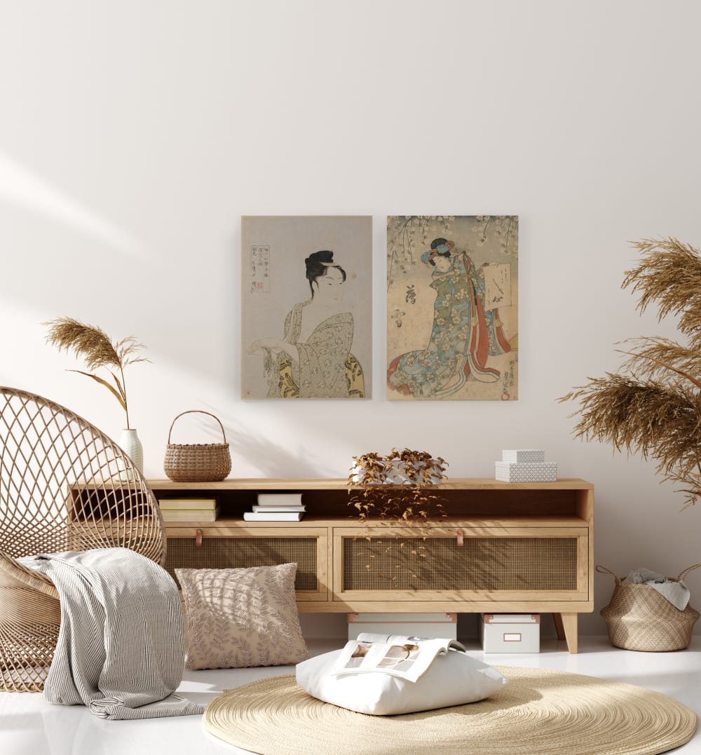 Set 2 Lienzos 60x40 impresos japonesas - Maisons du Monde