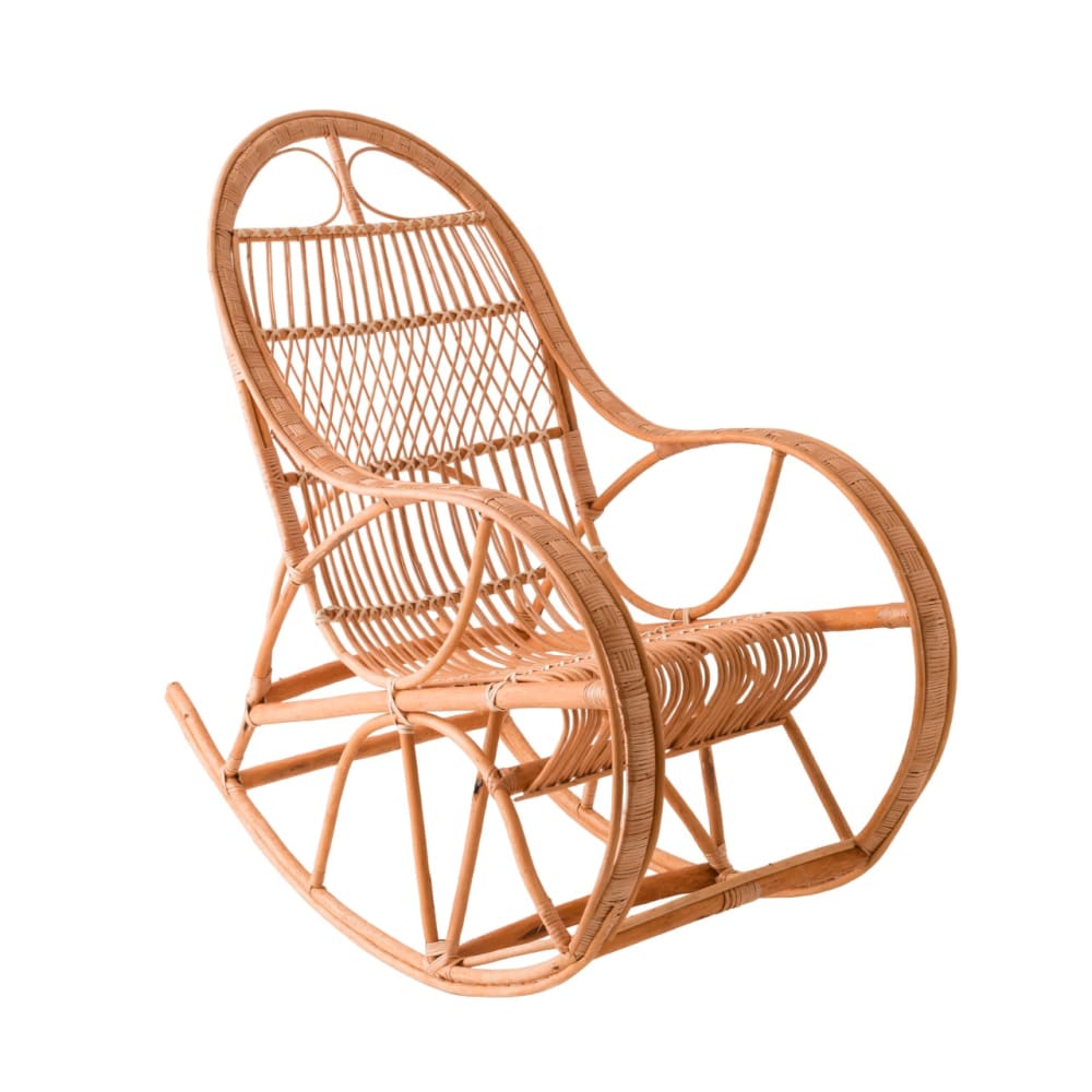 Rocking chair en osier