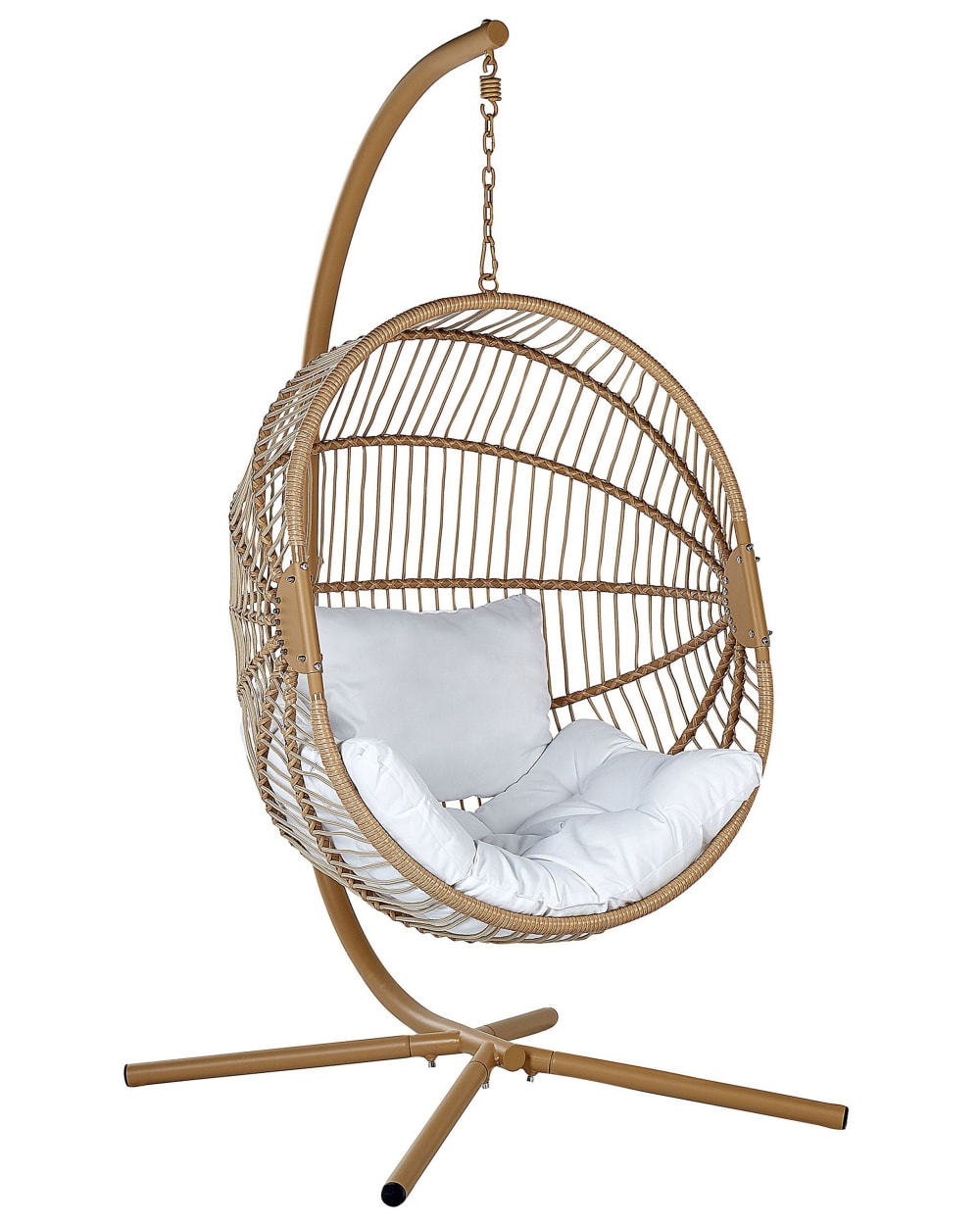 Fauteuil suspendu avec support beige