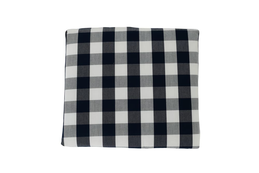 Pack 2 cojines silla jardín cuadros azul/blanco - Maisons du Monde