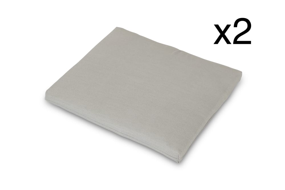 Defora Home 2er Set beige Gartenstuhl-Kissen - Pes - Polyester