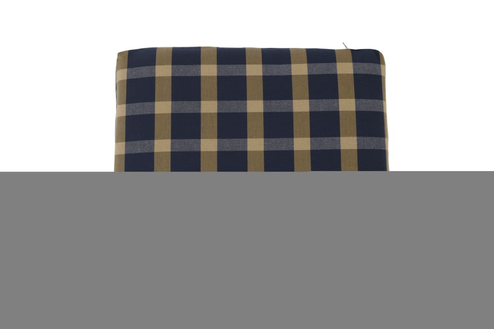 Pack 4 cojines silla jardín cuadros azul/beige - Maisons du Monde
