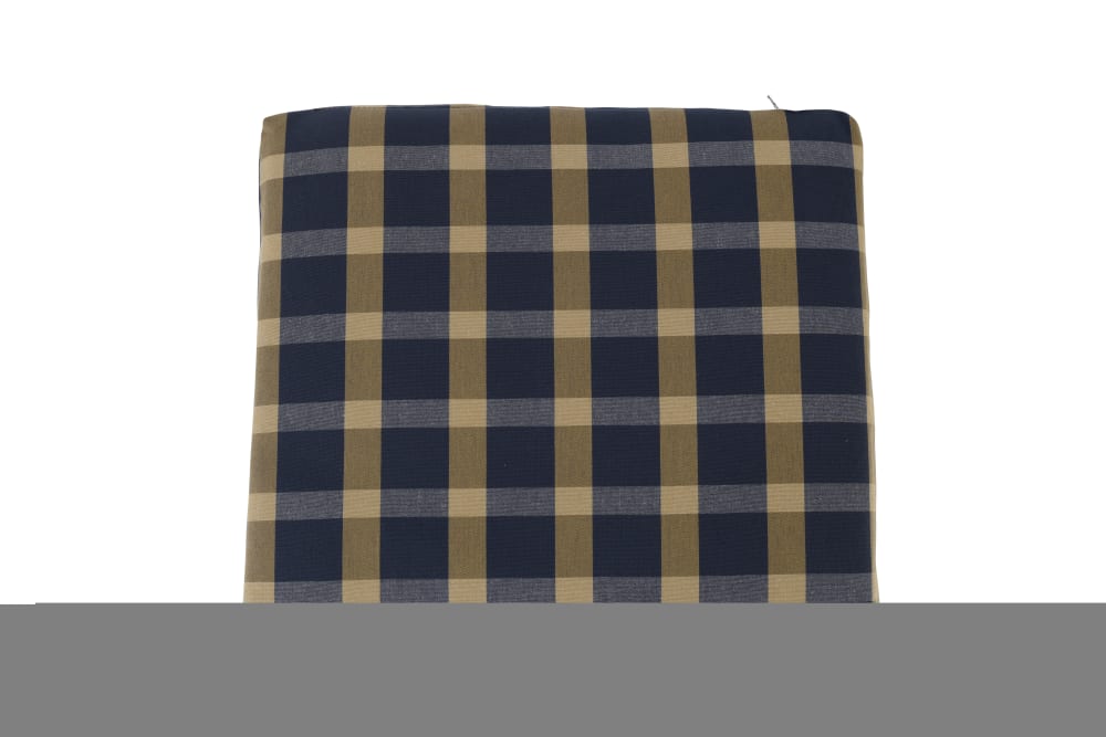 Pack 2 cojines silla jardín cuadros azul/beige - Maisons du Monde