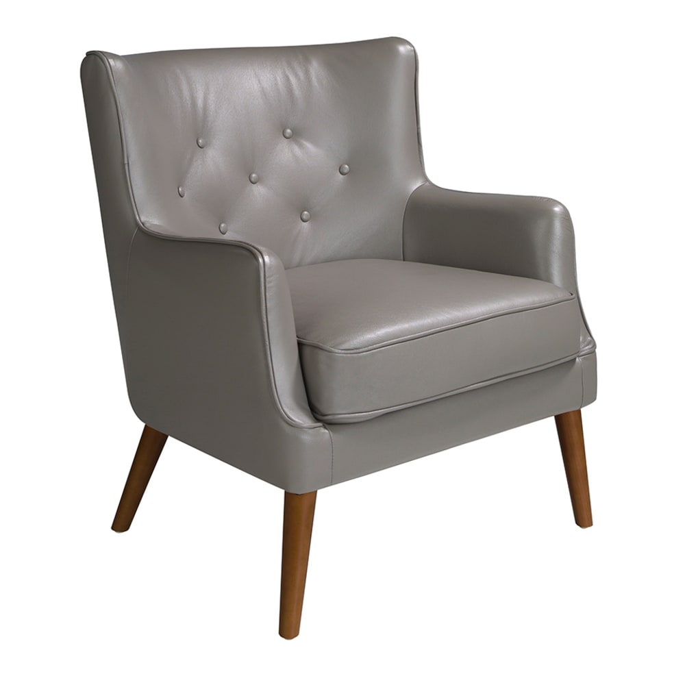 Angel Cerda Chester Sessel dunkelgrau Leder style modern - Leder